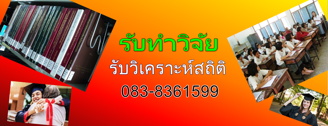 รับวิเคราะห์ข้อมูลงานวิจัย